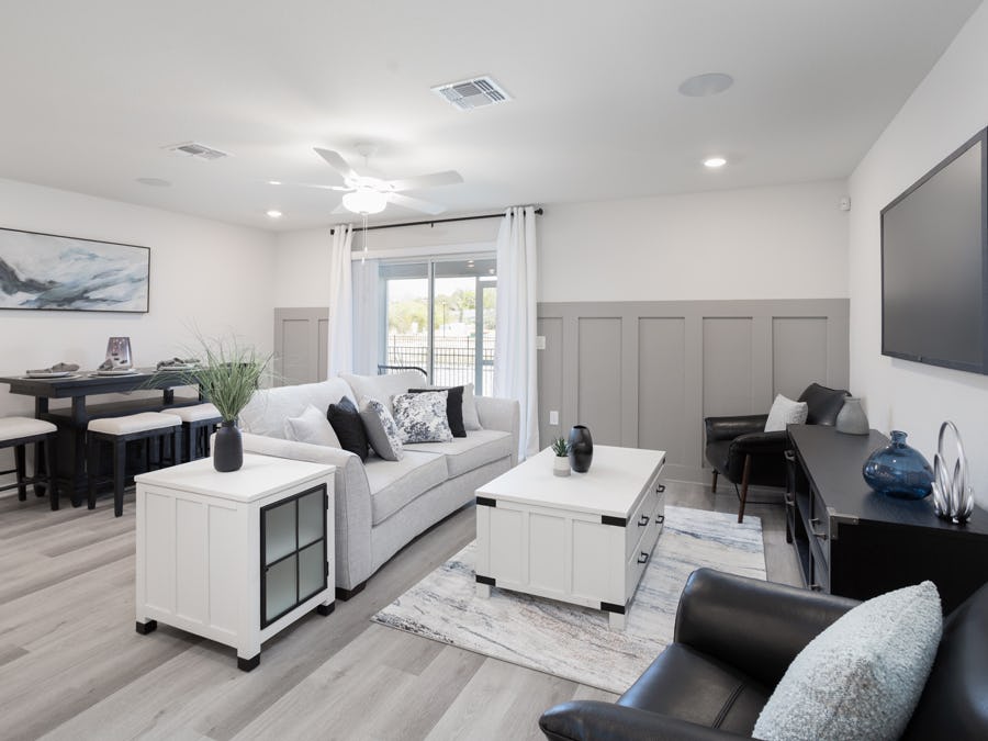 The Azalea townhome has space for both living ang dining