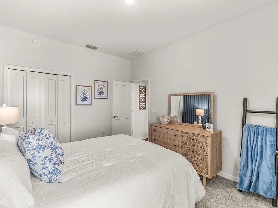 secondary bedroom in the Westin II model home