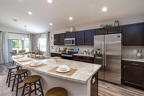 Kitchen in the Parker model home in Lake Alfred, FL