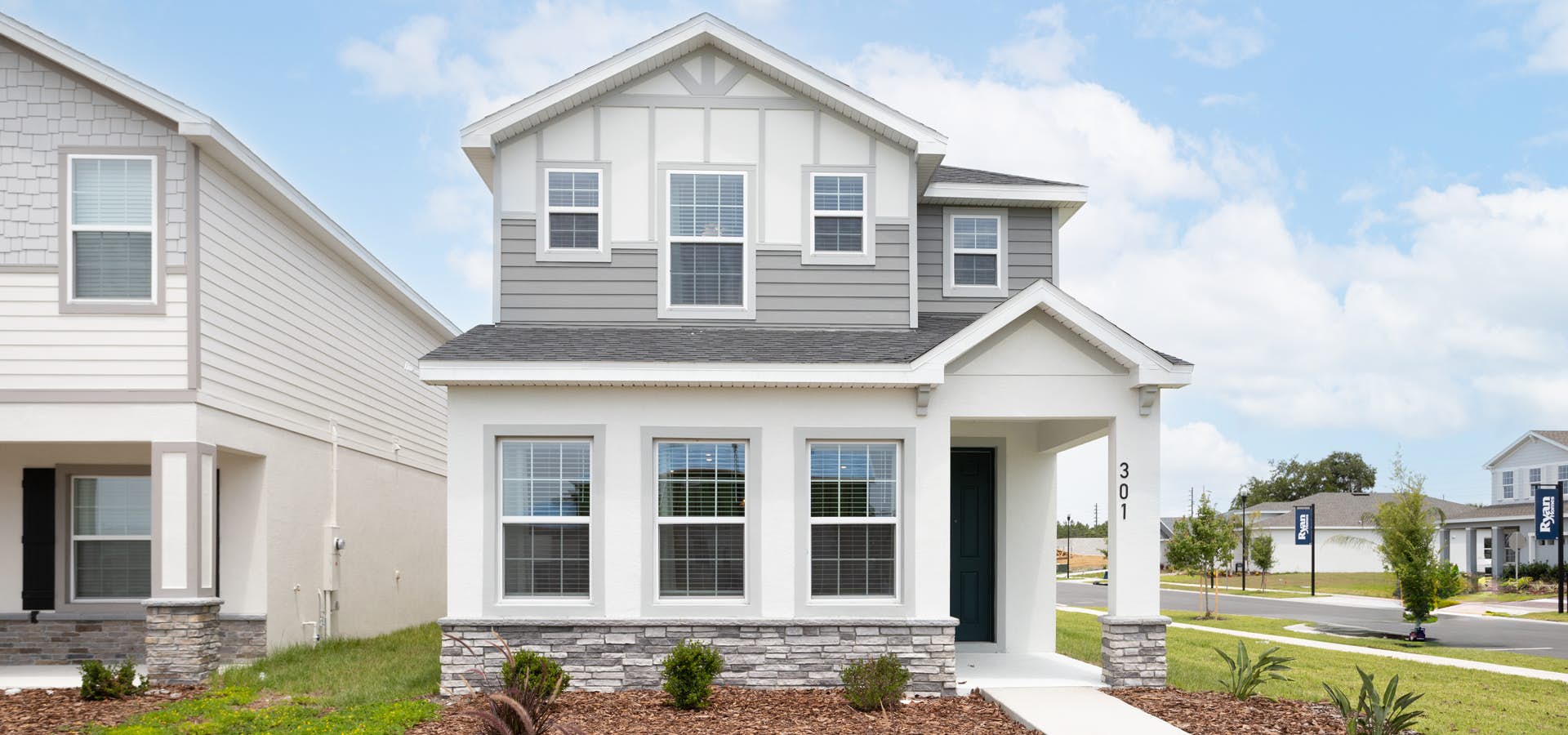 Bungalow homes at The Crossings in St. Cloud, FL offer beautiful curb appeal