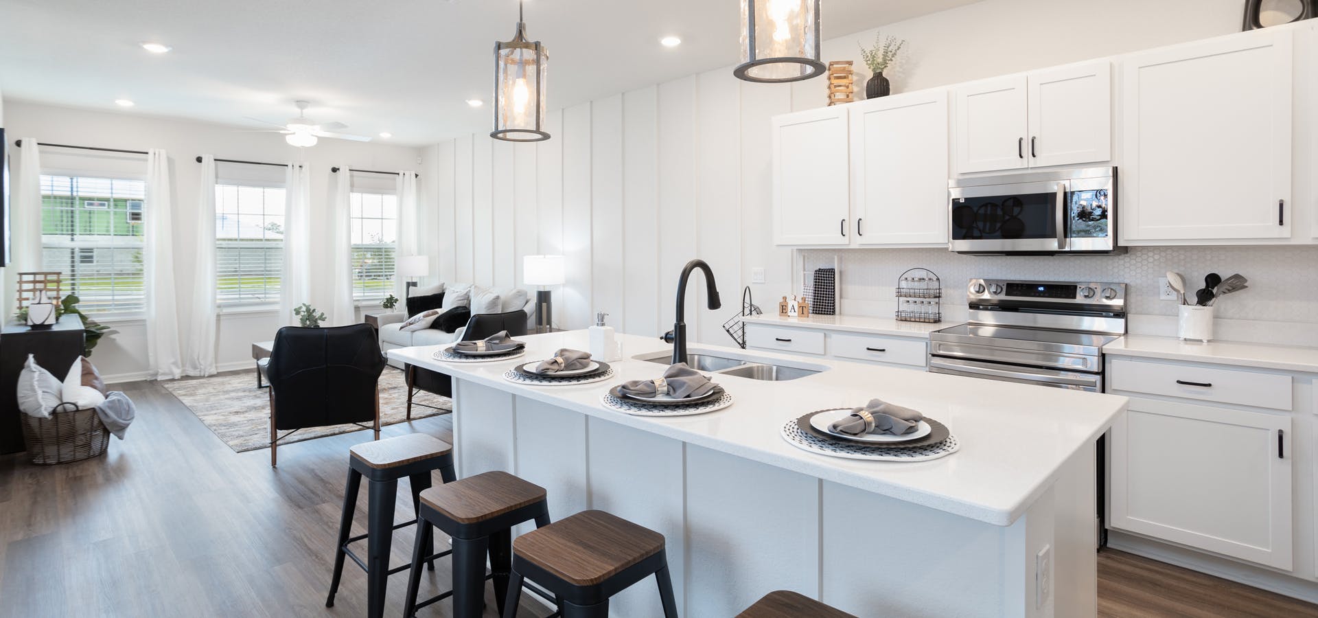 Interior of a bungalow by Highland Homes in St. Cloud, FL