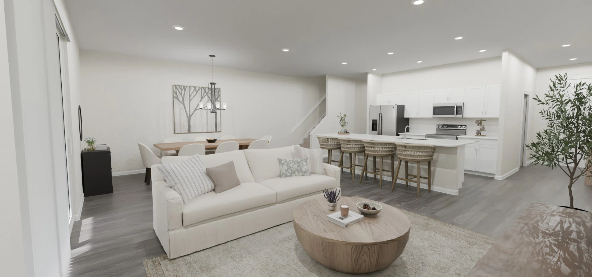 Spacious townhomes at Ralston Reserve include 2200+ sq ft of living space