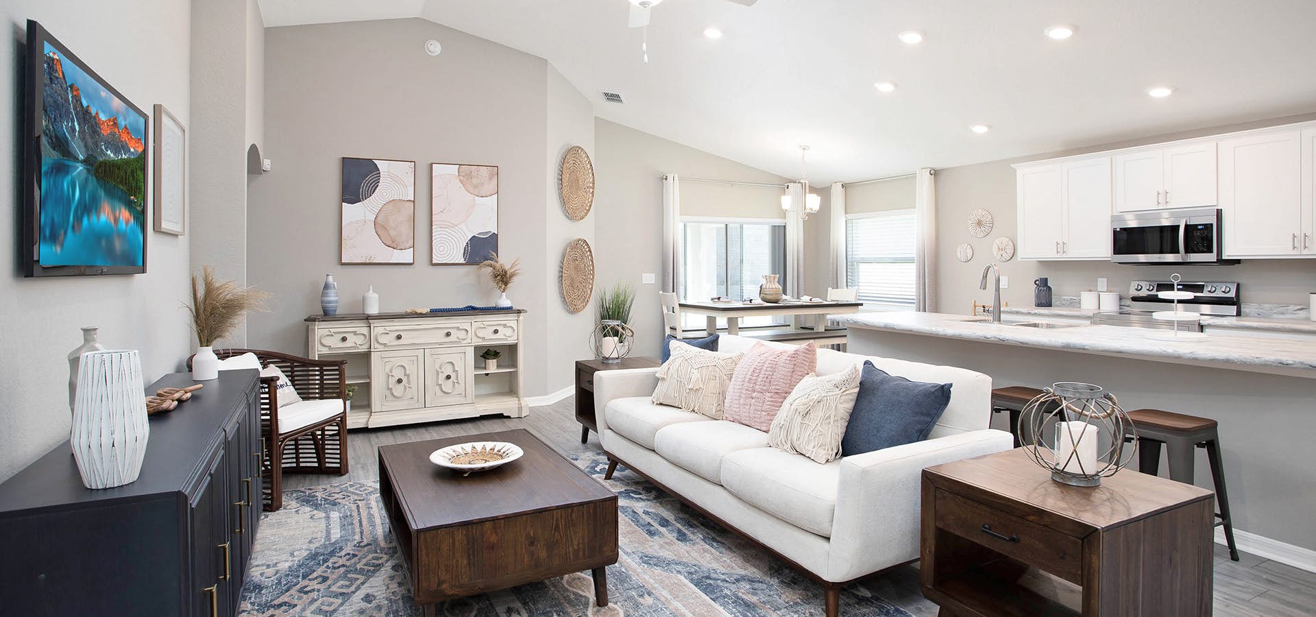 A new home in Davenport with a bright, open living area