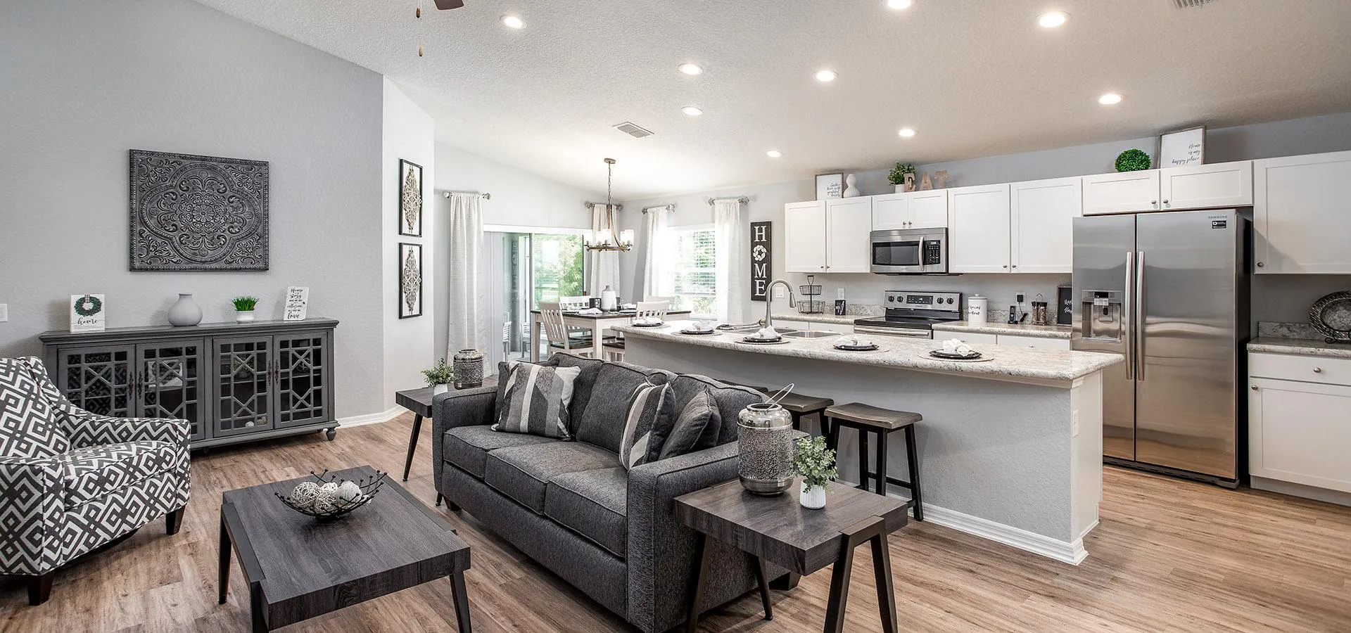 Beautifully designed gathering space from Highland Homes