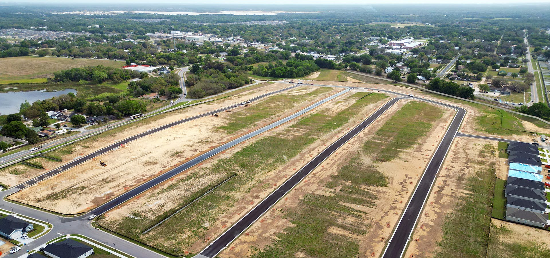 Aerial of phase 2 homesites at Geneva Landings n Davenport, FL