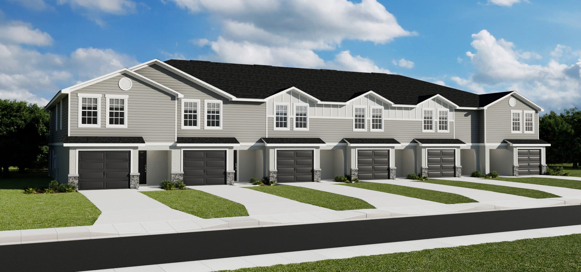 Rendering of townhomes coming soon to Estates at Hickory Cove in St. Cloud, FL