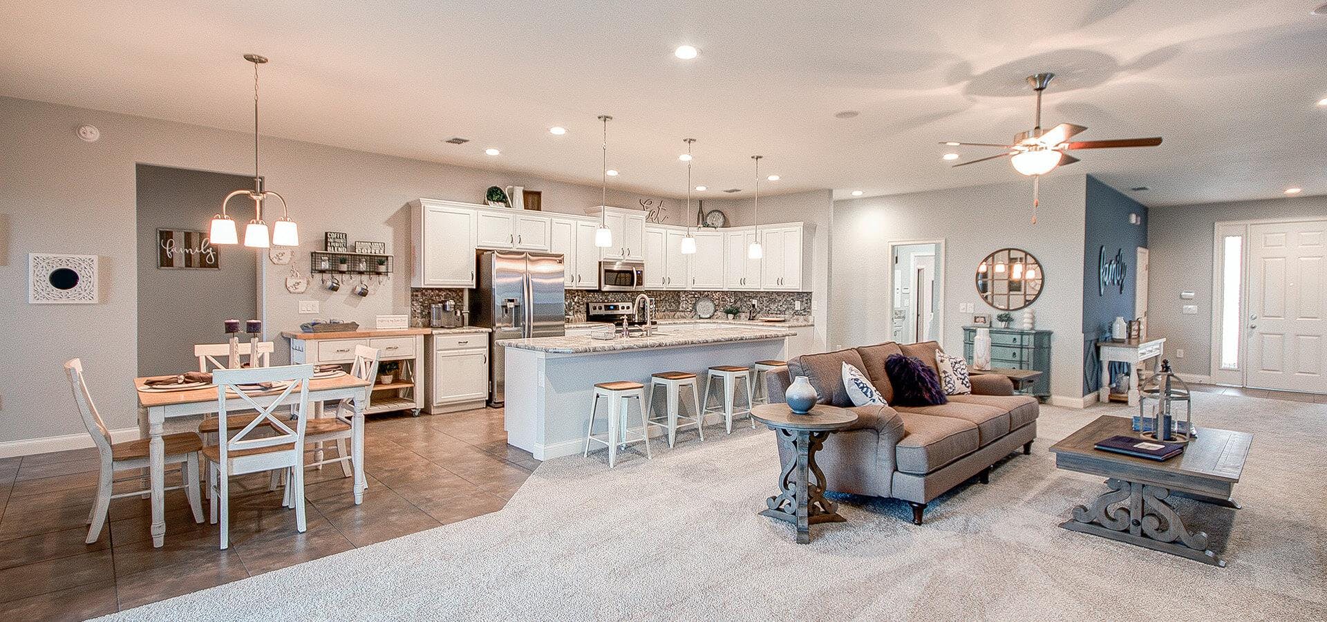 Modern designed interior living space