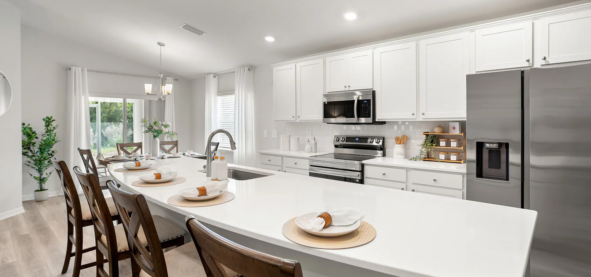 Kitchen in the Parker by Highland Homes in Ruskin, FL