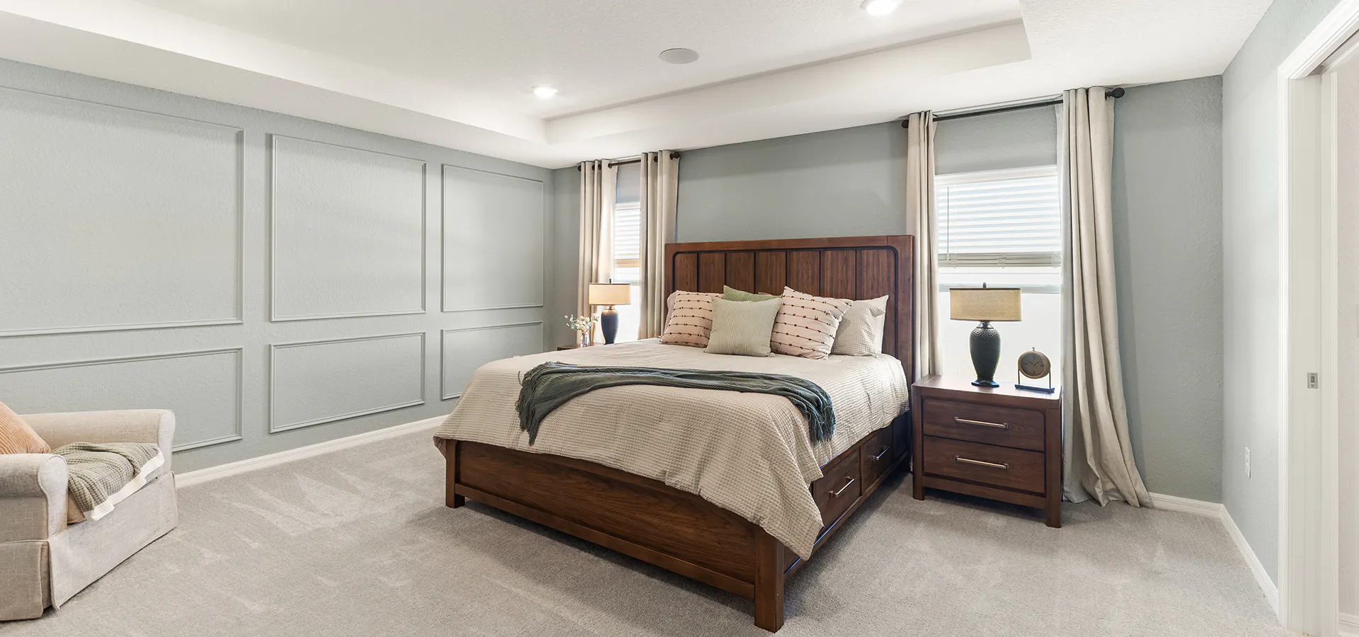 owner's suite in the Raychel model home