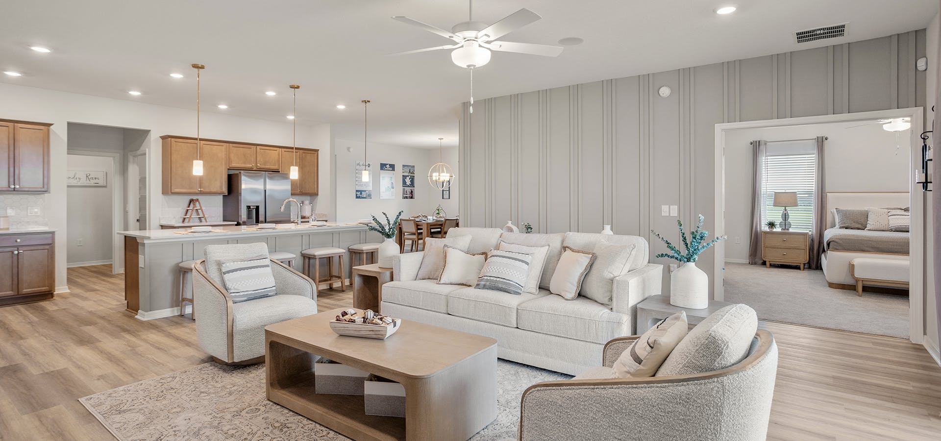 Model home at Summerlake Estates gated community in Auburndale, FL