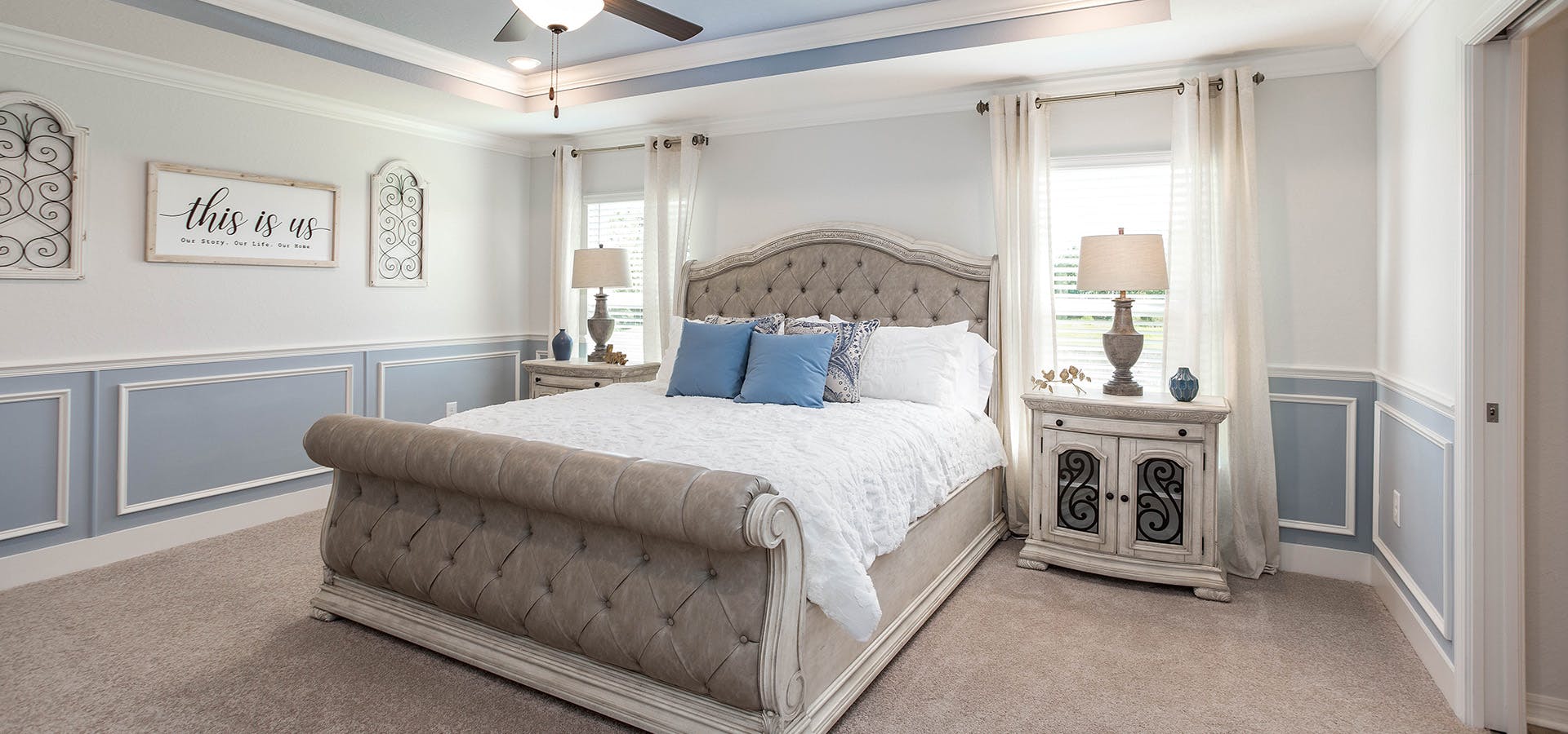 Soft tones in a bedroom