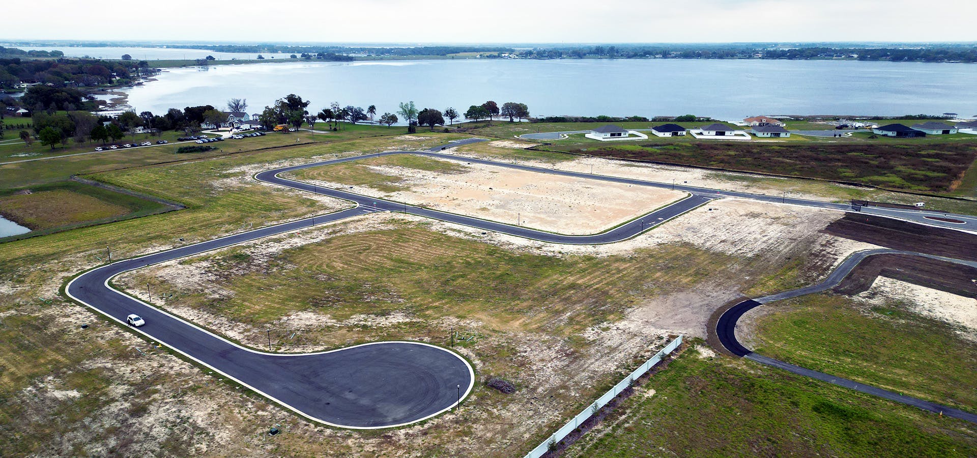 Aerial of Summerlake Estates new home community in Auburndale, Florida