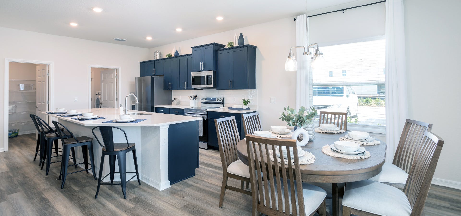 Living area of a new home in St., Cloud, FL at The Crossings