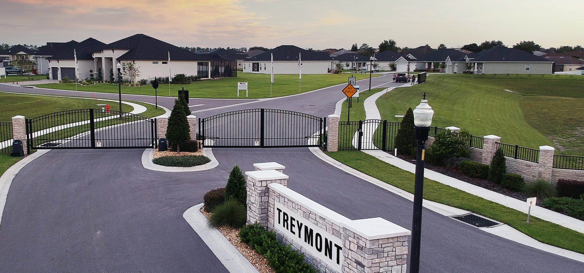 Gated entrance at Treymont in Lakeland