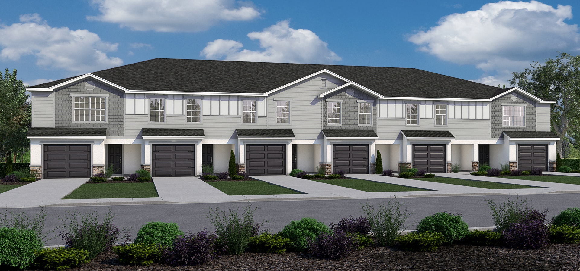 Rendering of Plant City townhomes for sale