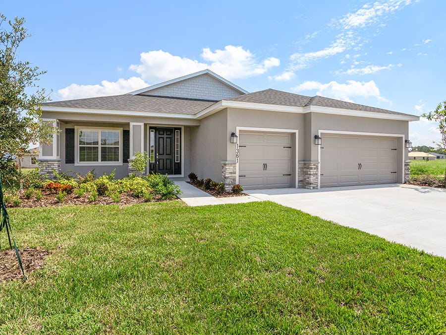 Exterior of a new home in Florida