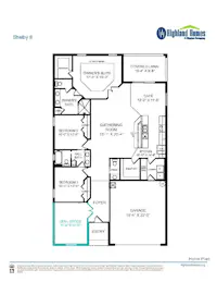 Shelby II - Home Layout