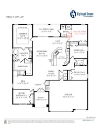 Willow II with Loft - First Floor