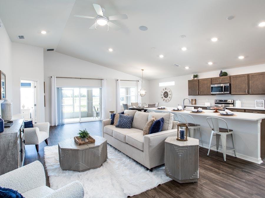 Living areas of a new home in Auburndale available at Bentley North