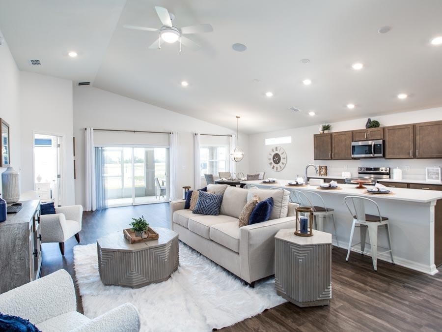 Living areas of a new home in Auburndale available at Bentley North