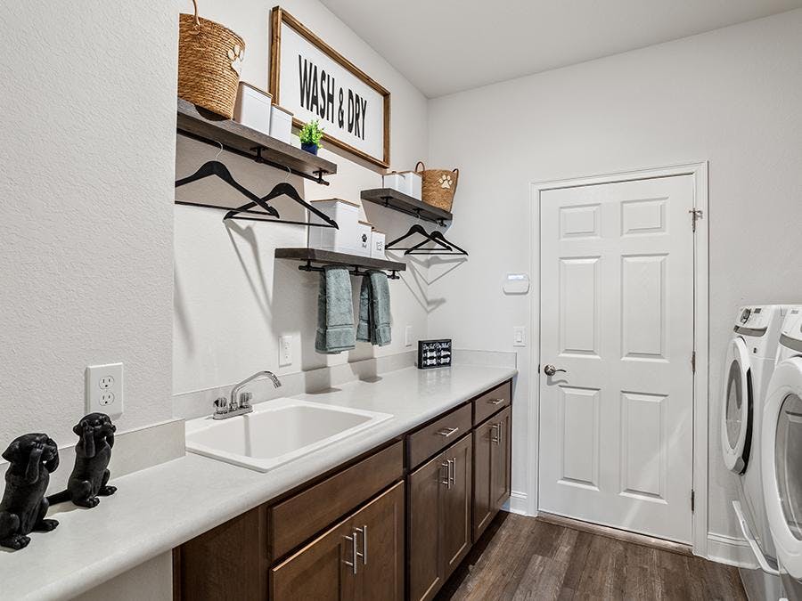 Laundry room in the Waylyn plan