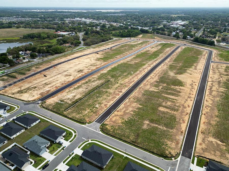 Aerial of Geneva Landings Phase 2, a community of new homes in Davenport FL