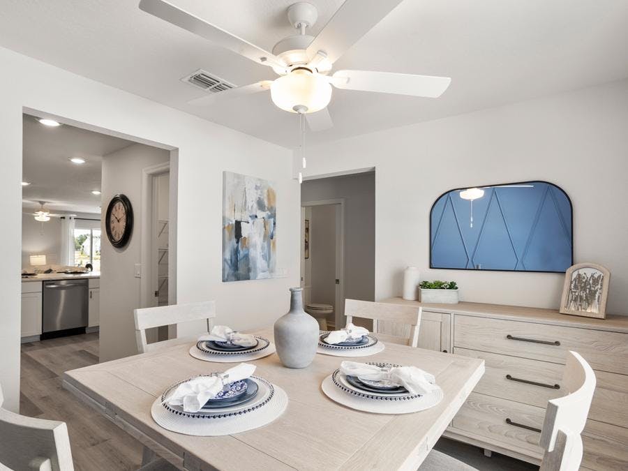 Flex space in the Catalina by Highland Homes can be utilized as a dining room, or however suites your needs.