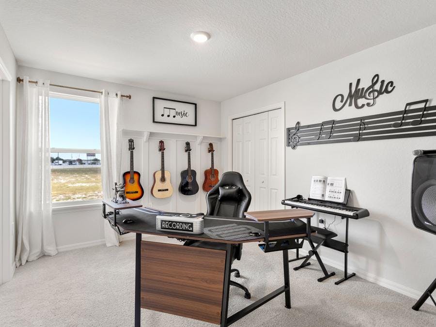Music room in the Isla townhome in Winter Haven, FL