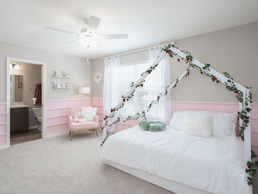 Children's bedroom in the Magnolia model townhome