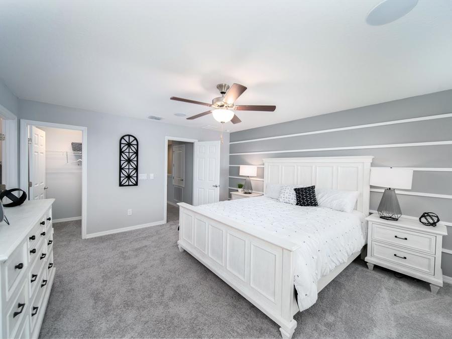 owner's suite in a new construction townhome in Plant City FL